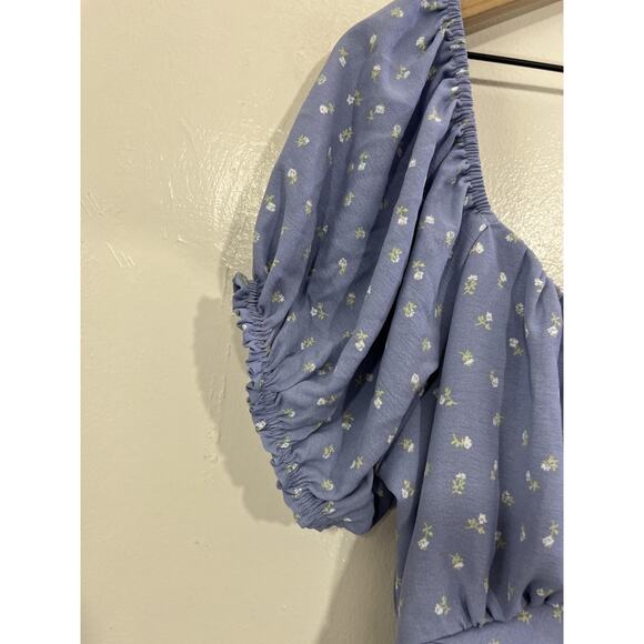 Cottage Coquette Romance Victorian Y2K Fairy Dainty Babydoll Top 2X Ditsy Floral - Picture 4 of 12